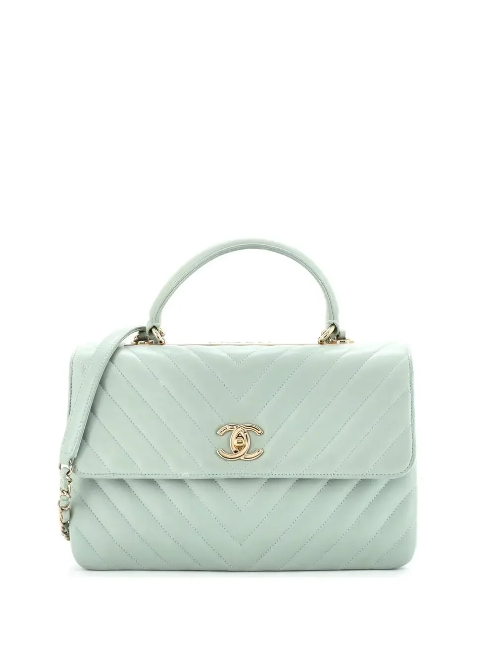 Chanel Trendy Cc Top Handle Bag Chevron #281422C47B